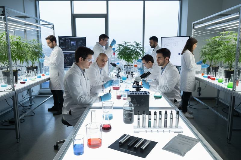 Our team of dedicated scientists brings decades of research experience to develop premium cannabis & Vape products.